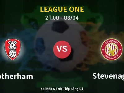 🔴 Trực Tiếp: Rotherham 0-0 Stevenage – Link Xem League One (Full HD)