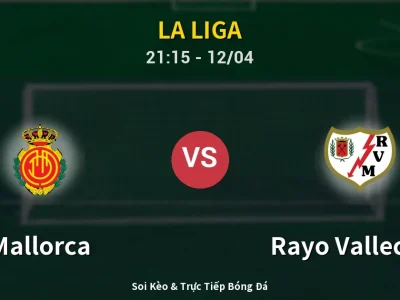 Soi Kèo Mallorca vs Rayo Vallecano – 21:15 12/04 | Nhận Định, Dự Đoán Tỷ Số