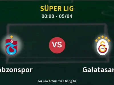 Kết Quả: Trabzonspor 2-1 Galatasaray – Highlight & Bàn Thắng | Süper Lig