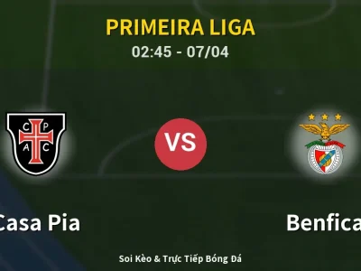 Kết Quả: Casa Pia 1-1 Benfica – Highlight & Bàn Thắng | Primeira Liga