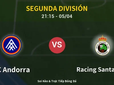 Soi Kèo FC Andorra vs Racing Santander – 21:15 05/04 | Nhận Định, Dự Đoán Tỷ Số