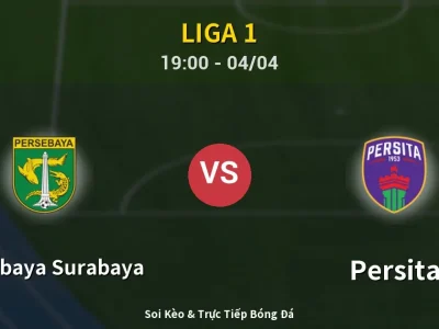 Soi Kèo Persebaya Surabaya vs Persita – 19:00 04/04 | Nhận Định, Dự Đoán Tỷ Số