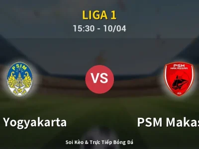 Kết Quả: PSIM Yogyakarta 1-2 PSM Makassar – Highlight & Bàn Thắng | Liga 1