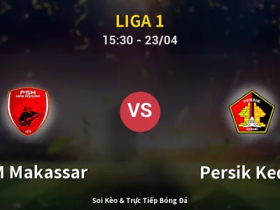Kết Quả: PSM Makassar 3-1 Persik Kediri – Highlight & Bàn Thắng | Liga 1