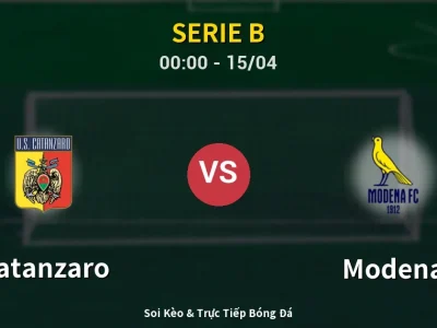 Kết Quả: Catanzaro 2-2 Modena – Highlight & Bàn Thắng | Serie B