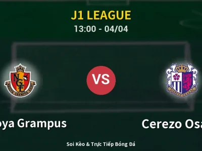 Kết Quả: Nagoya Grampus 3-0 Cerezo Osaka – Highlight & Bàn Thắng | J1 League