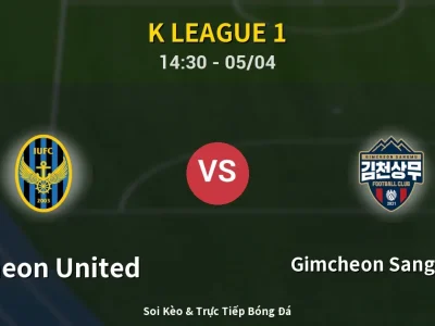 Soi Kèo Incheon United vs Gimcheon Sangmu FC – 14:30 05/04 | Nhận Định, Dự Đoán Tỷ Số