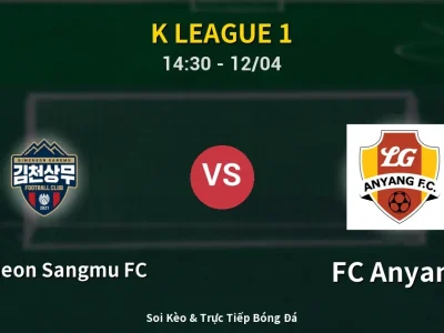 Kết Quả: Gimcheon Sangmu FC 1-1 FC Anyang – Highlight & Bàn Thắng | K League 1