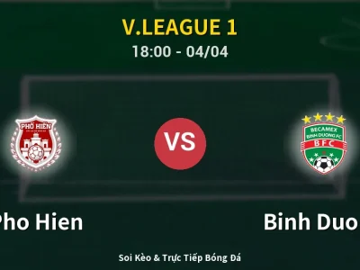 Soi Kèo Pho Hien vs Binh Duong – 18:00 04/04 | Nhận Định, Dự Đoán Tỷ Số