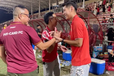 Hiểu Minh tươi cười rạng rỡ trở lại, cùng PVF-CAND ăn mừng sau chấn thương nặng 1